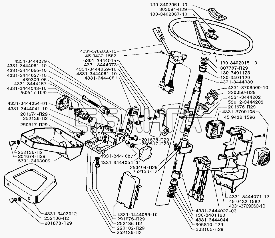 ЗИЛ ЗИЛ-5301 (2006) Схема Колонка рулевого управления-85 banga.ua